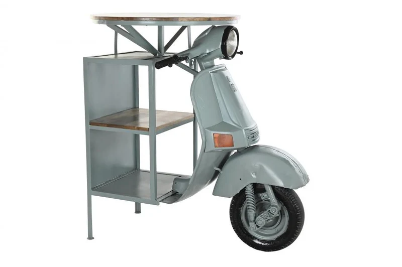 MESA HIERRO MANGO 116X72X110 MOTO DESGASTADO