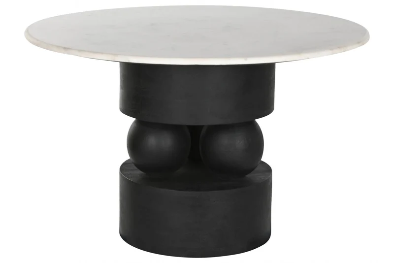 MESA REDONDA COMEDOR MANGO MARMOL 120X120X76