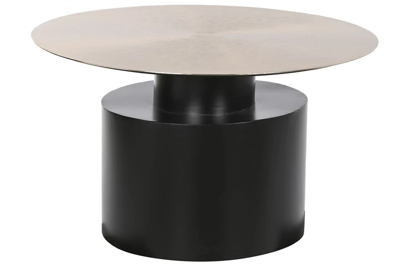 MESITA AUXILIAR HIERRO 76X76X46 DORADO