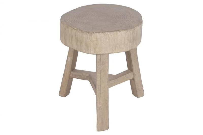 MESITA AUXILIAR OLMO MACIZO 46X46X50 NATURAL