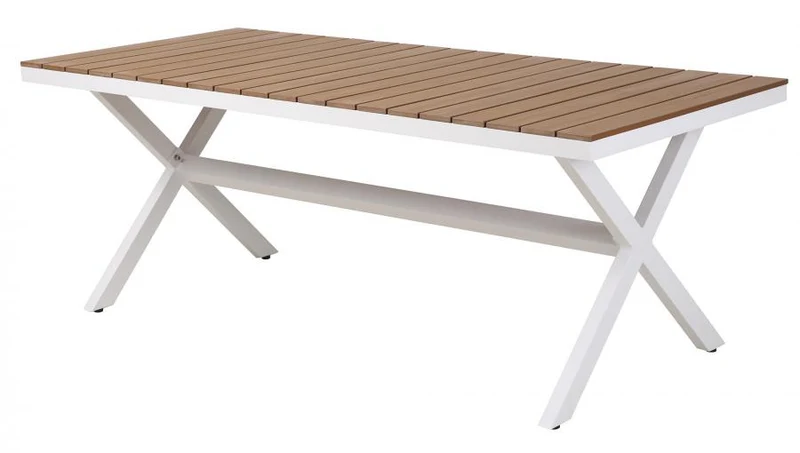 MESA COMEDOR ALUMINIO RESINA 200X90X75