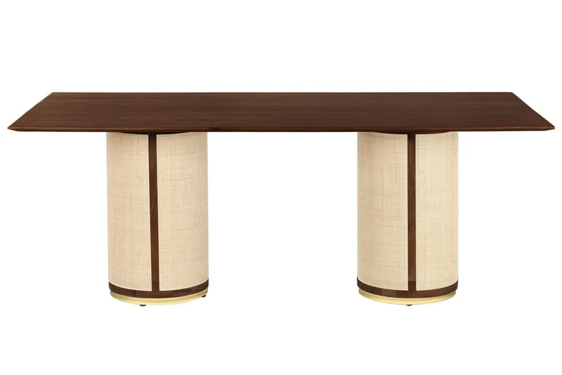 MESA COMEDOR MANGO FIBRA 200X100X76 NATURAL