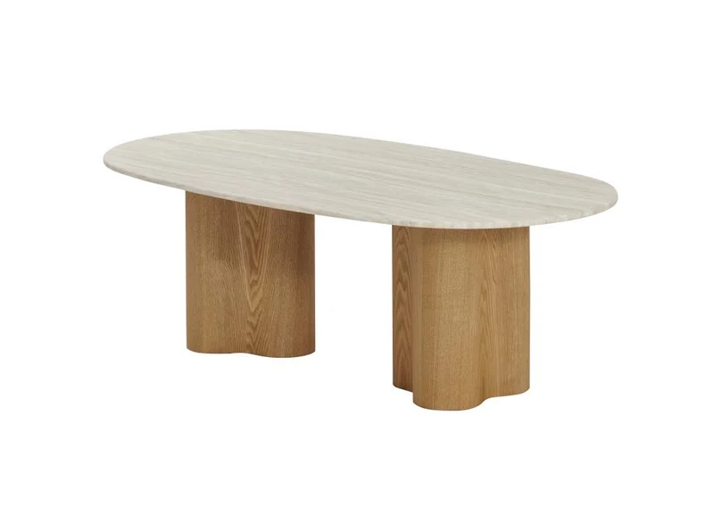 MESA CENTRO MDF GRANITO 130X70X45 MARRON CLARO