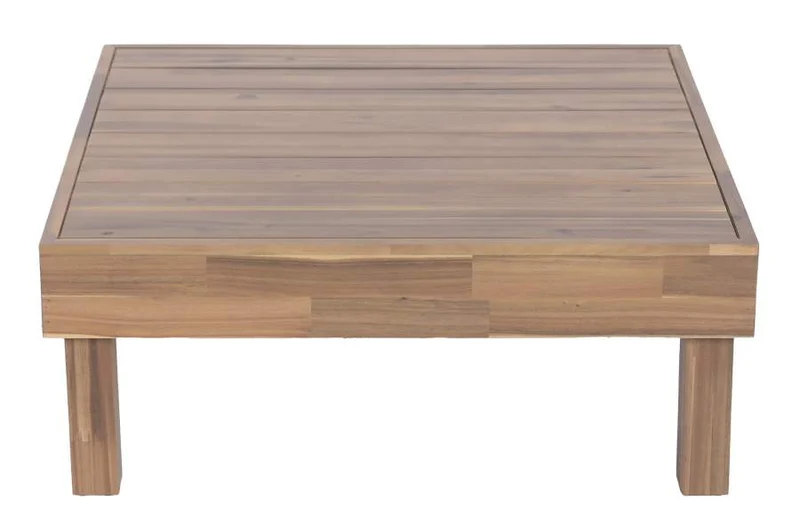 MESA CENTRO ACACIA 85X85X35 MODULO MESA MARRON