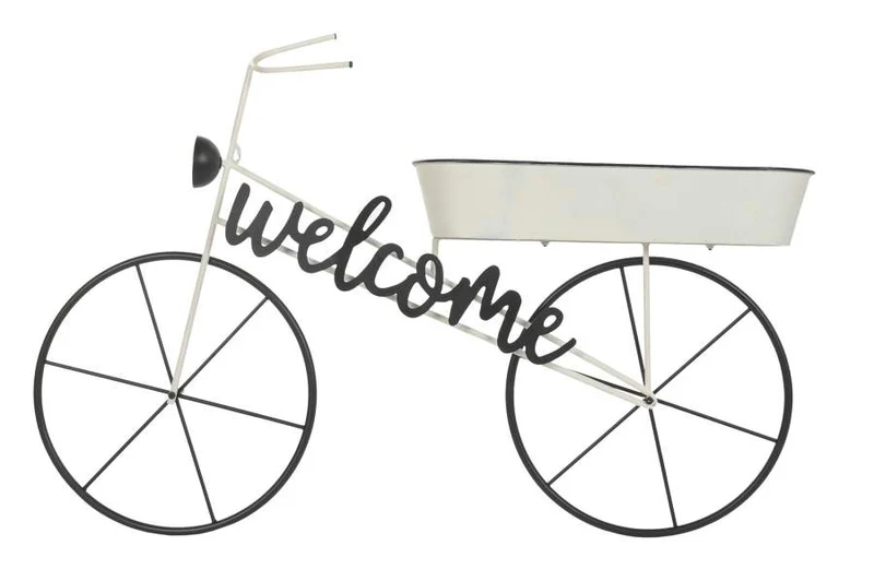 EXPOSITOR METAL 105X18X70 BICICLETA BLANCO