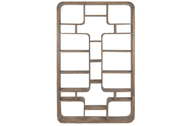 ESTANTERIA TECA RECICLADA 140X30X220 NATURAL