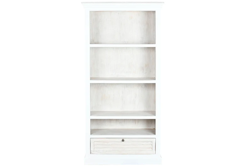 ESTANTERIA MANGO 90X40X180 DESGASTADO BLANCO