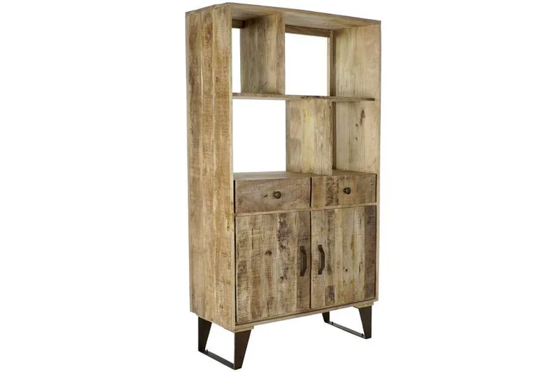 ESTANTERIA MANGO METAL 95X44X172 NATURAL NATURAL