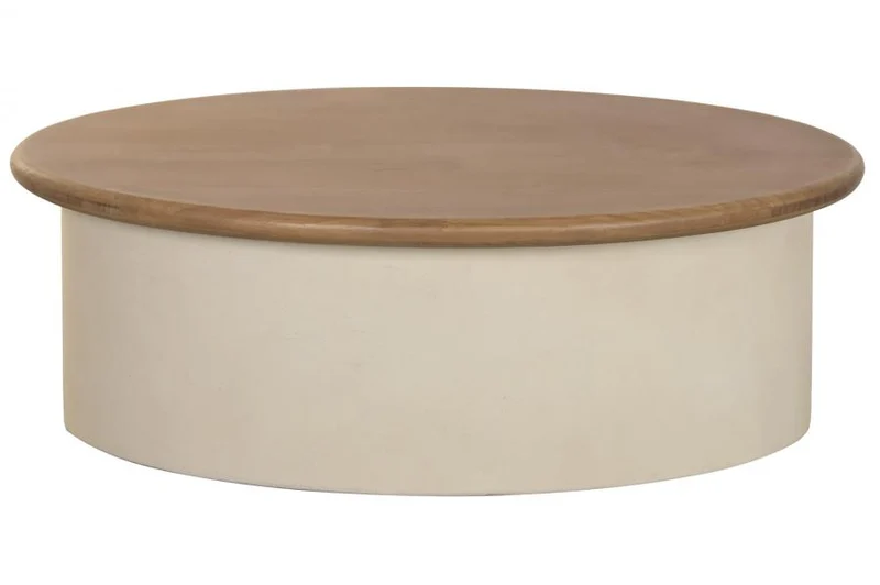 MESA CENTRO MDF ABETO 100X60X35 CREMA
