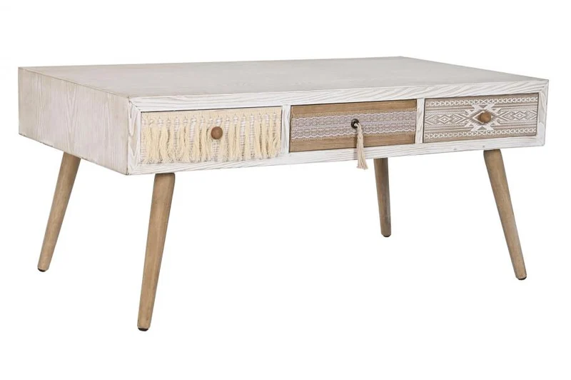 MESA CENTRO ABETO ALGODON 110X60X50 BLANCO
