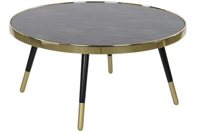 MESA CENTRO ACERO CRISTAL 82,5X82,5X40