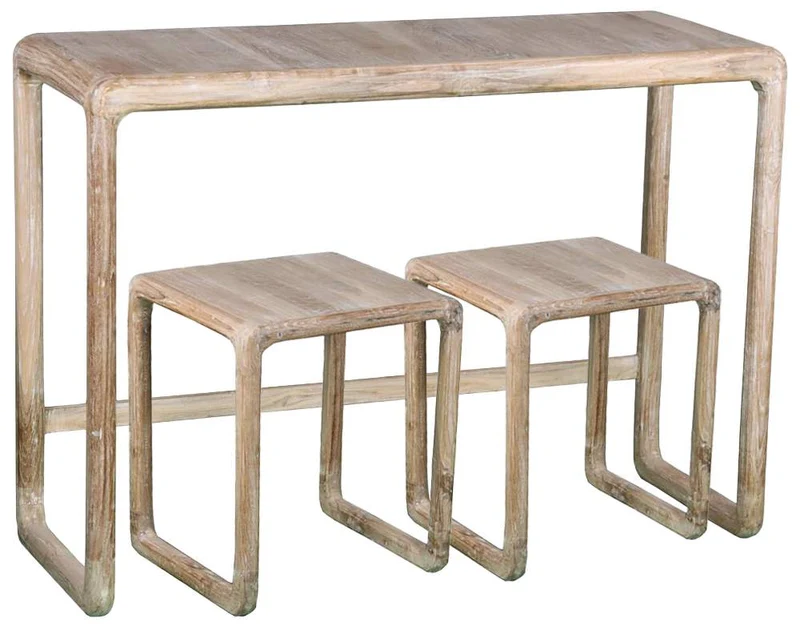 CONSOLA SET 3 TECA 106X35X76