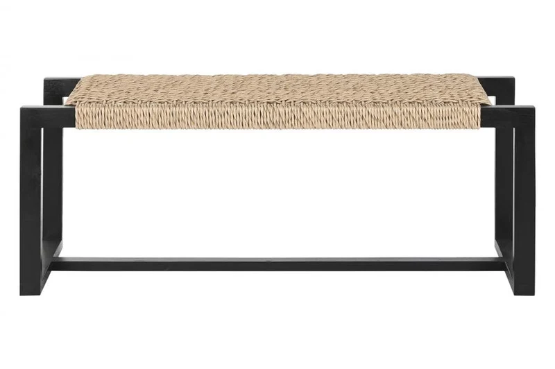 DESCALZADORA TECA FIBRA 120X40X47,5 NEGRO