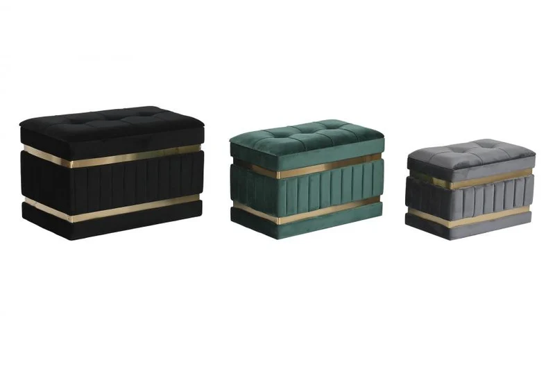 DESCALZADORA SET 3 POLIESTER MDF 70X40X43