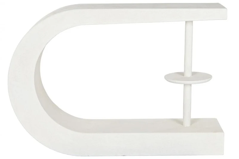 CONSOLA MDF 110X30X77 RUGOSO BLANCO