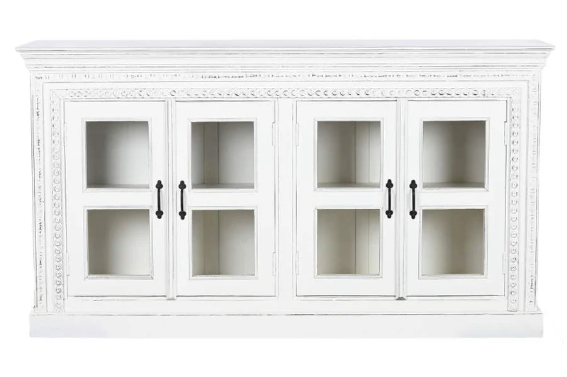 BUFFET MANGO CRISTAL 180X40X100 BLANCO