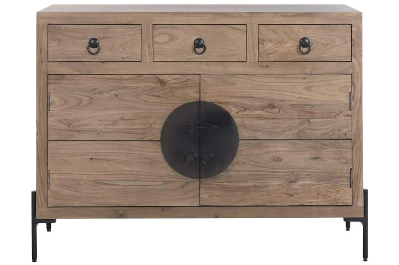 BUFFET ACACIA METAL 118X40X92