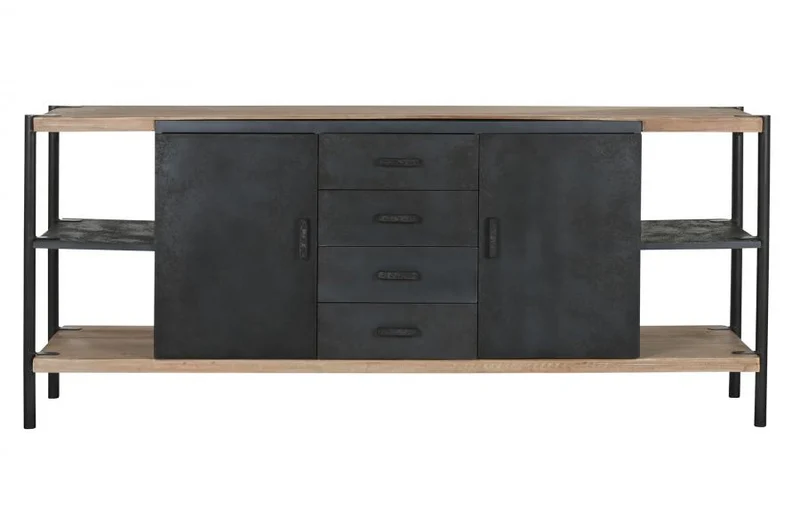BUFFET ABETO METAL 180X45X80 NATURAL