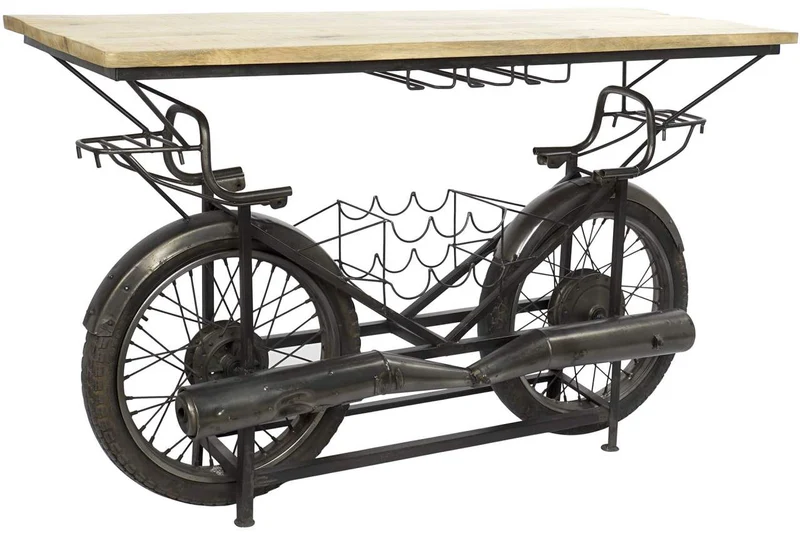 BOTELLERO METAL MANGO 155X56,5X96,5 MOTO NEGRO