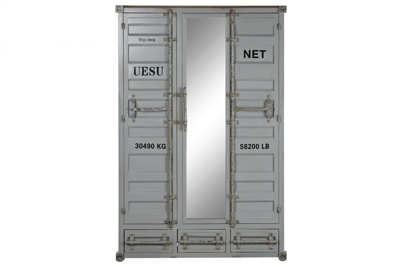 ARMARIO METAL 112X46X174 CONTAINER GRIS