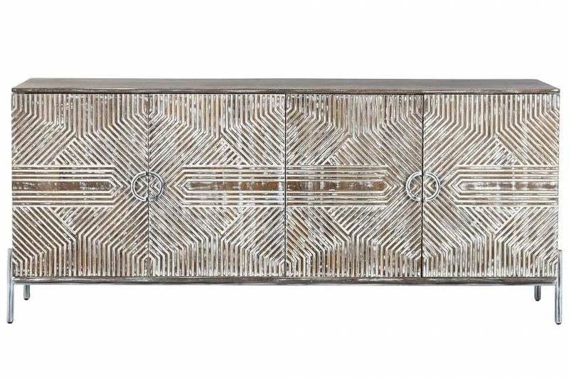 APARADOR MANGO 180X40X80 DECAPE BLANCO