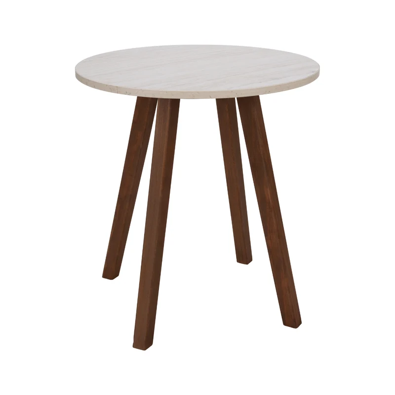 MESA AUXILIAR EFECTO MARMOL 35X38CM