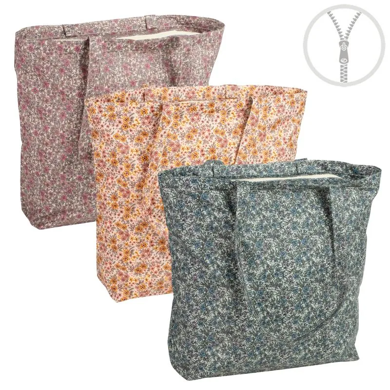 BOLSA PLAYA CON CREMALLERA WATERPROOF FLORES