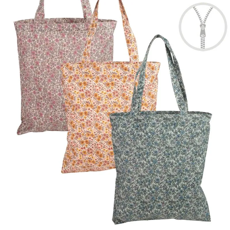 BOLSA CON CREMALLERA WATERPROOF FLORES