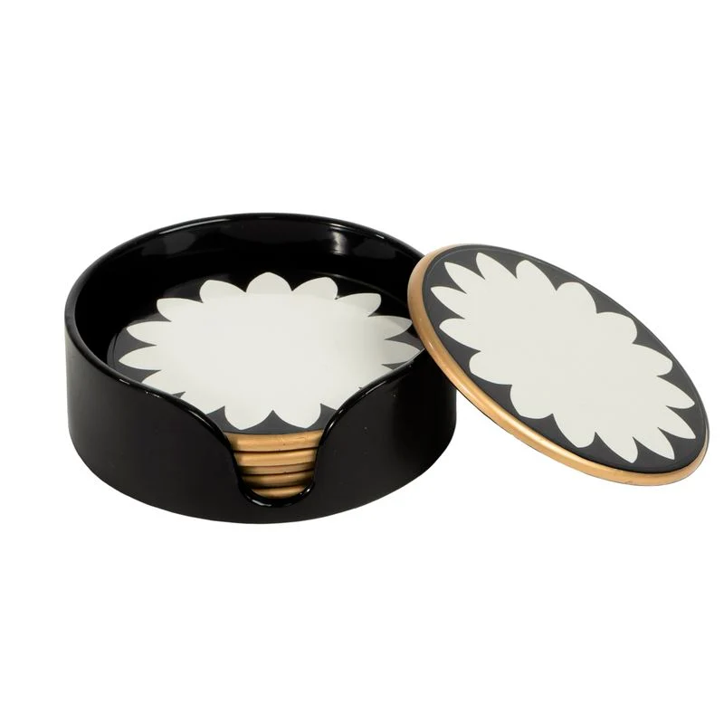 JUEGO DE 6 POSAVASOS BLACK&WHITE