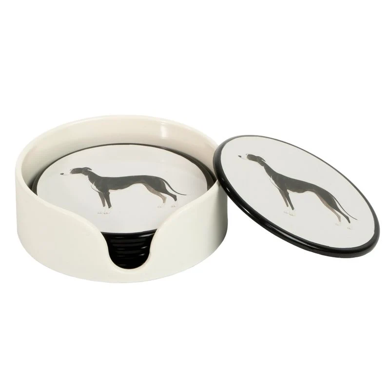 JUEGO DE 6 POSAVASOS GALGO