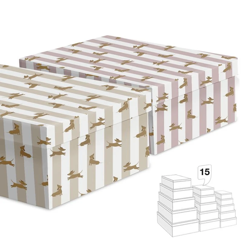 CAJAS RAYAS TECKEL
