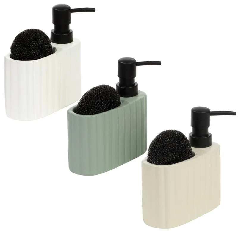 DISPENSADOR JABON CON ESTROPAJO