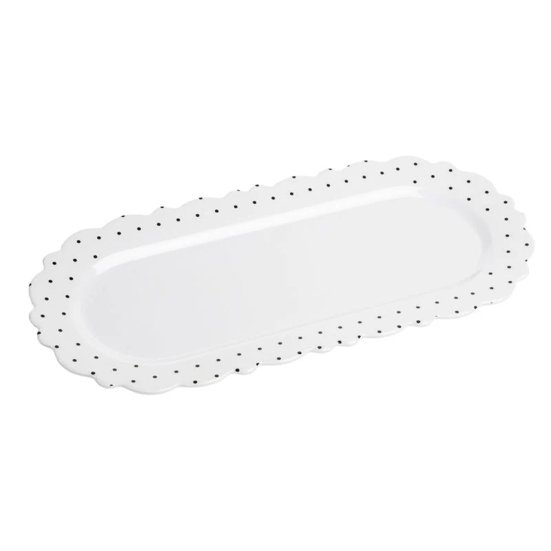 BANDEJA MELAMINA EXCELLENCE TOPOS 38X17CM
