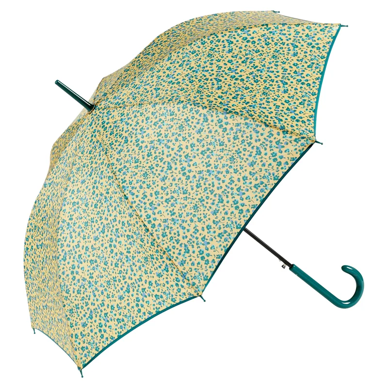 PARAGUAS ESTAMPADO FLORECITAS AMARILLO
