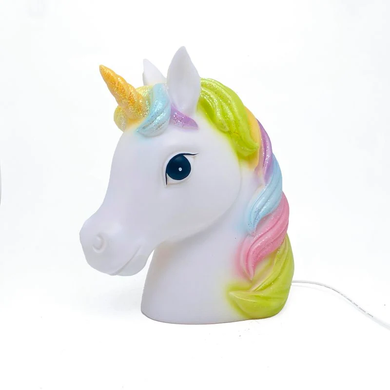 LAMPARA RESINA UNICORNIO