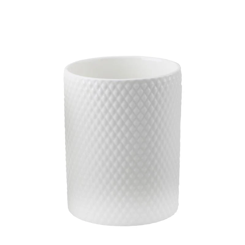BOTE UTENSILIOS PORCELANA GRABADA