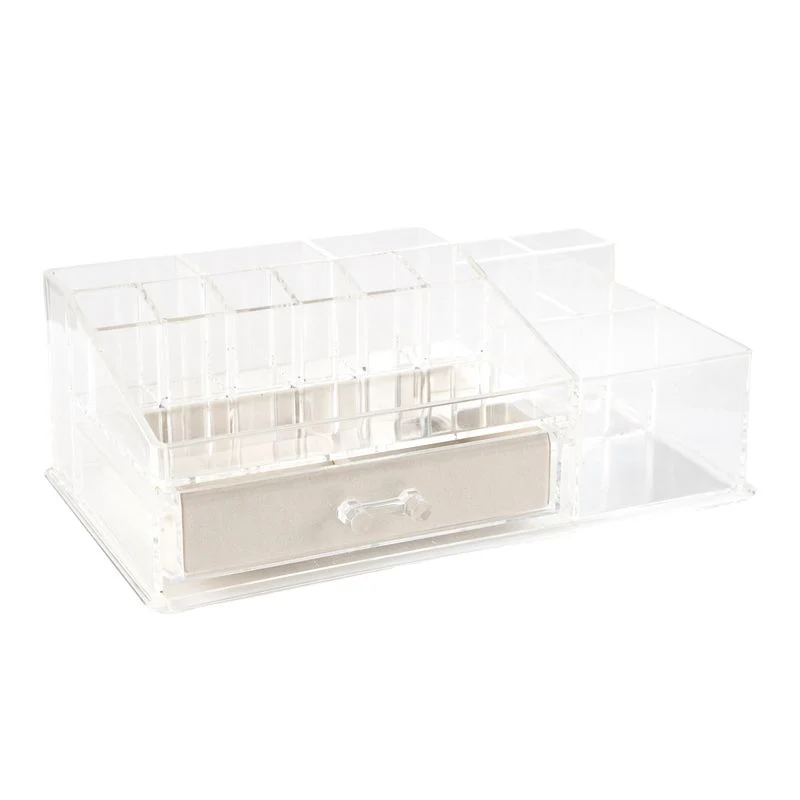 JOYERO ORGANIZADOR TERCIOPELO NATURAL