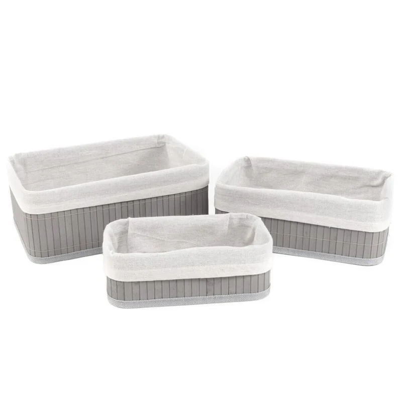 CESTA BAMBU GRIS