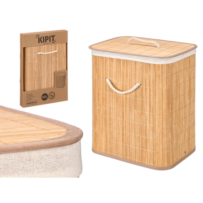PONGOTODO BAMBU RECTANGULAR TELA BLANCA