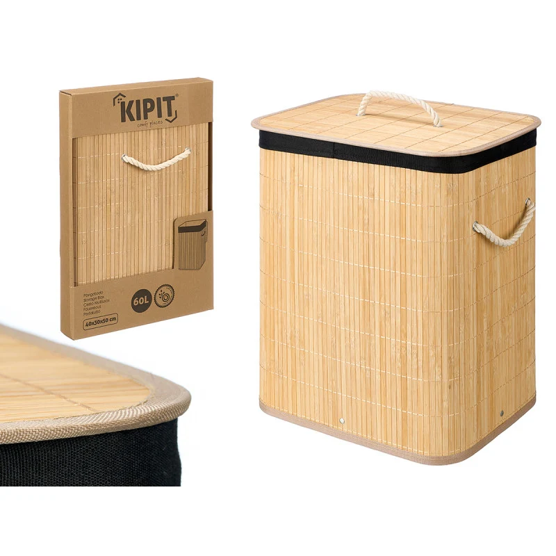 PONGOTODO BAMBU RECTANGULAR TELA NEGRA