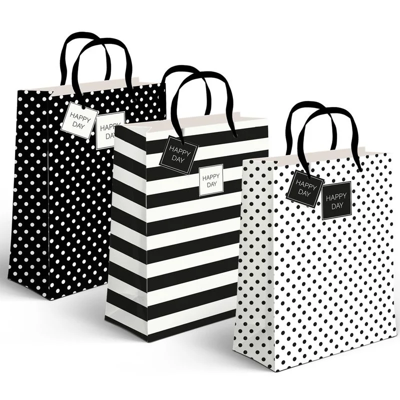 BOLSA PAPEL XL BLACK&WHITE