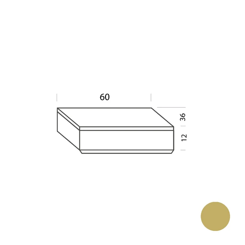 Cajón naranja 60cm Tria 36 Mobles114