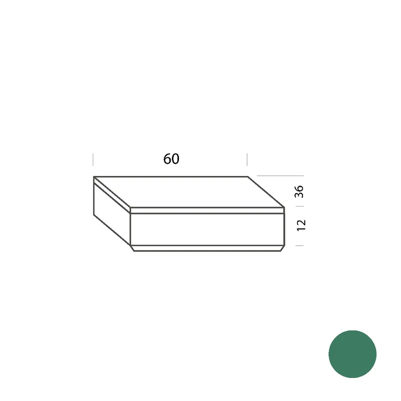 Cajón verde 60cm Tria 36