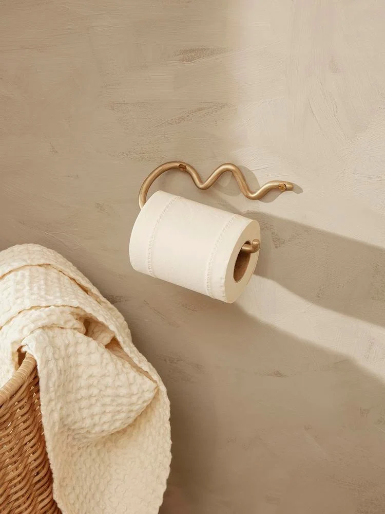 Portapapel WC Curvature Latón