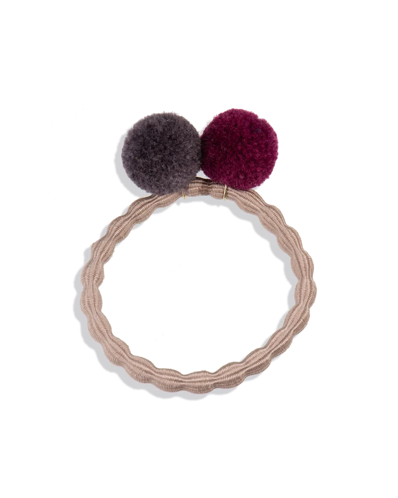 KKNEKKI POMPOM DOVE W MOLE-LBORDEAUX