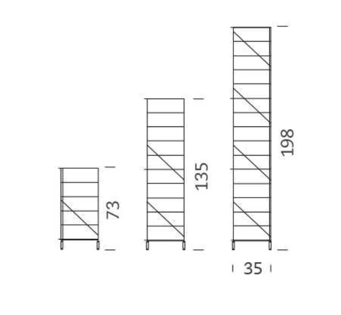 Soporte Lateral Suelo Acero Cromado 73cm Tria36