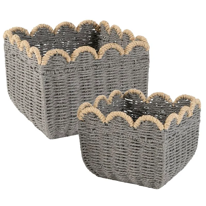CESTA BICOLOR GRIS