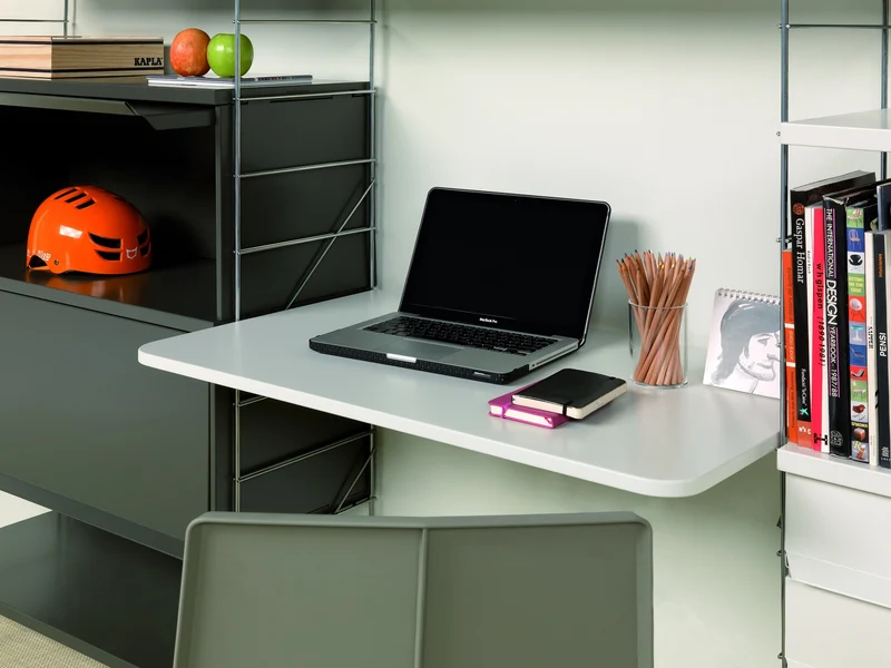 Escritorio negro 90x55 Tria36
