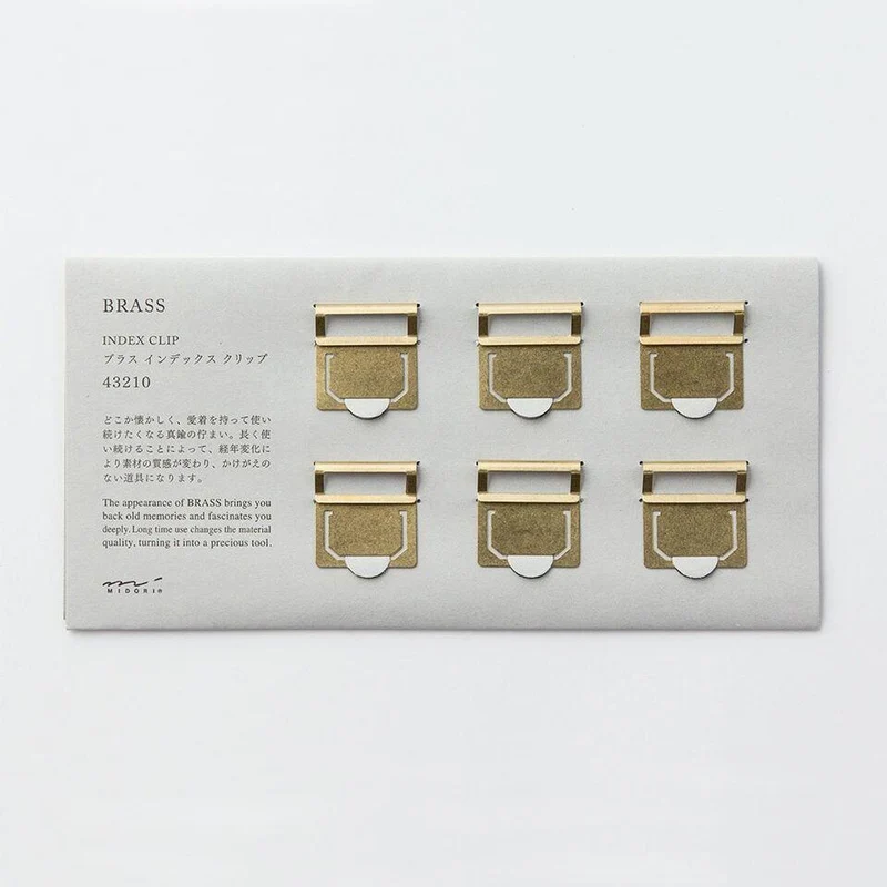 Index Clips Latón