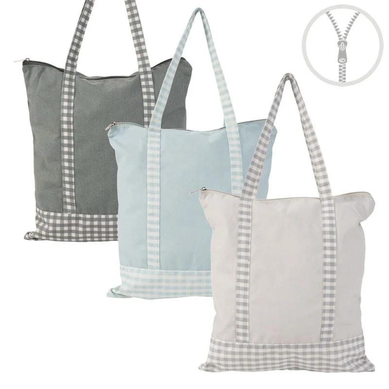 BOLSA CON CREMALLERA VICHY